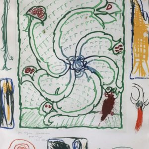 Pierre Alechinsky (né en 1927) - Roue sans jante - 1972