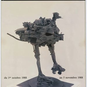 César (1921-1998) - Affiche d'exposition dédicacée