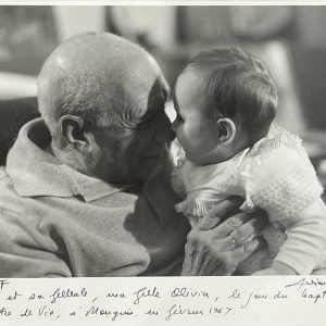 Lucien CLERGUE (1934-2014) - Picasso et sa filleul Olivia Clergue