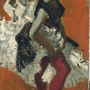 Lucien Joseph FONTANAROSA (1912-1975) - Doudou aux bas rouges - Huile sur toile