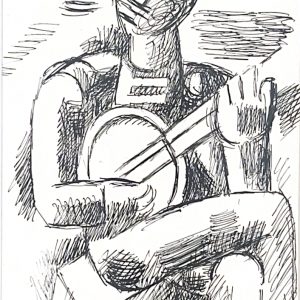 Marcel Gromaire (1892-1971) - Homme à la mandoline