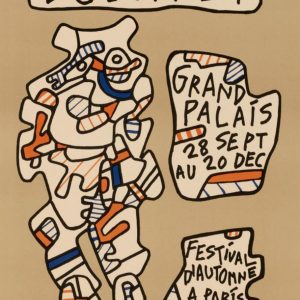 Jean Dubuffet (1901-1985) - Affiche lithographié pour l'exposition du Grand Palais - 1973