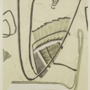 SAM SZAFRAN (1934-2019) - Escalier - Aquatinte