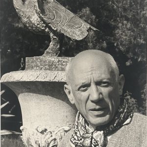 Portrait de Pablo Picasso et la chouette, 1946