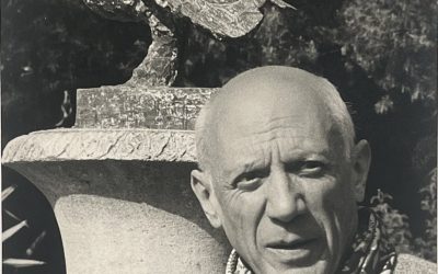 Portrait de Pablo Picasso et la chouette, 1946