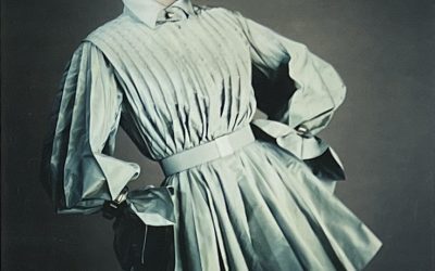 Karen Mulder pour Lanvin, Haute Couture saison automne-hiver (Claude Montana), 1991.