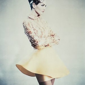 Karen Mulder pour Lanvin, Haute Couture saison printemps-été (Claude Montana), 1991