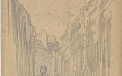 Vue de Paris animée par un personnage