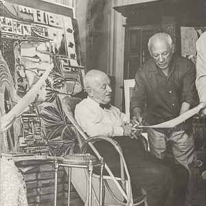 Pablo Picasso et Daniel-Henry Kahnweiler, 1961.