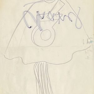 Dessin d’une cape, circa 1988