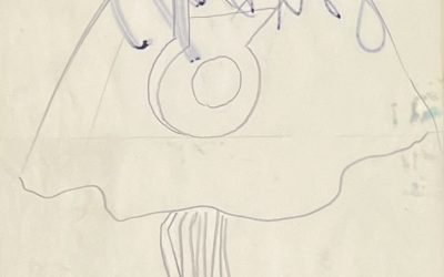 Dessin d’une cape, circa 1988