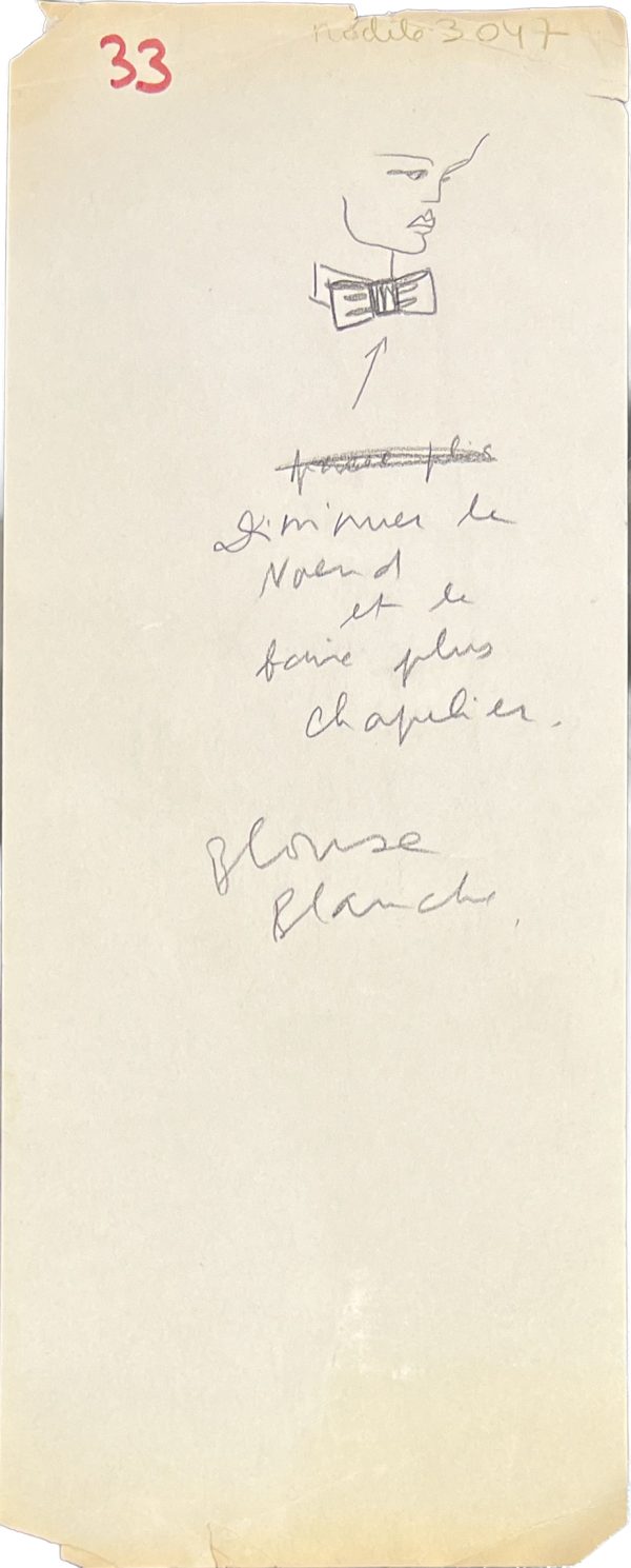 Croquis de noeud papillon