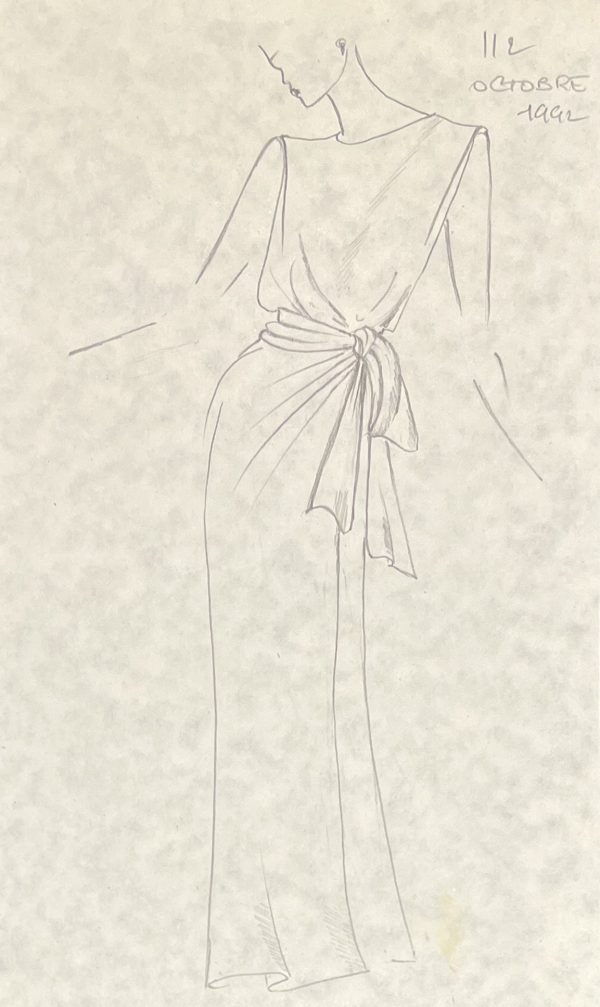 Croquis de robe, 1992