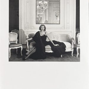 Rita Hayworth chez Dior, 1950.