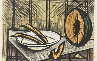 Nature morte au melon et à l&rsquo;assiette