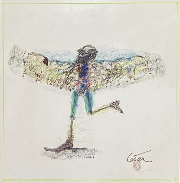 Autoportrait en poule, 1991