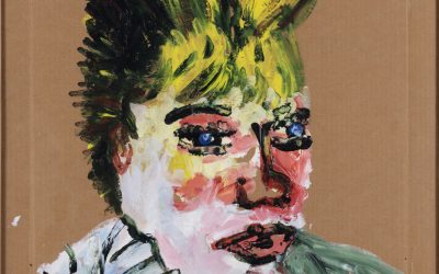 Portrait de Ketty avec cheveux relevés à la barrette, 1981.