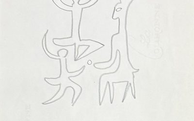 Dessin préparatoire de la Chapelle de Jérusalem, 1963