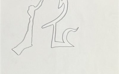 Dessin préparatoire de la Chapelle de Jérusalem, 1963