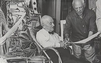 Pablo Picasso et Daniel-Henry Kahnweiler, à la Californie, 1961