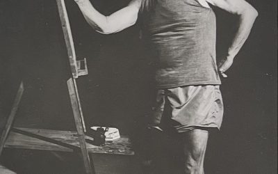 Pablo Picasso during Le Mystery Picasso, Nice, 1955