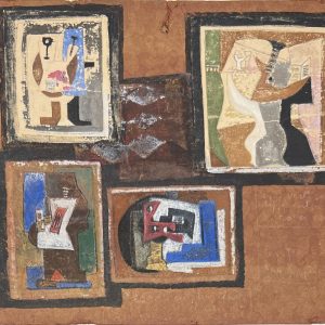 Étude préparatoire composée de quatre compositions, circa 1920-1930