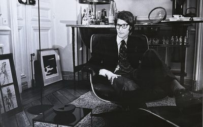 Yves Saint Laurent dans son intérieur, 1967.