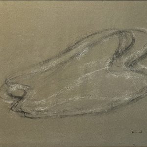 Nu informel gouache et pastel sur papier Jean Fautrier