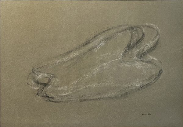 Nu informel gouache et pastel sur papier Jean Fautrier