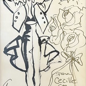 Dessin original de mode Antonio Lopez