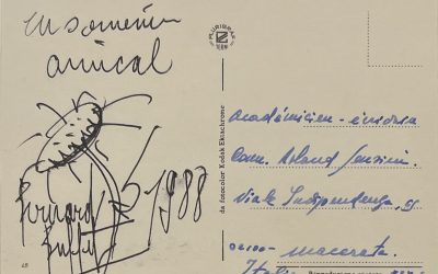 Dessin original d’un tournesol, 1988
