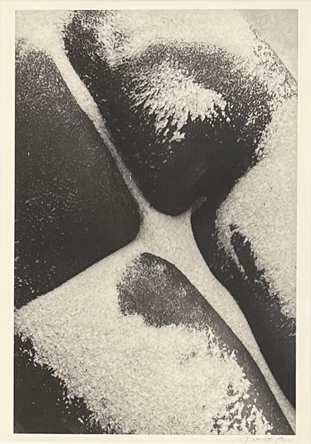 Lucien Clergue, nu sur la plage, épreuve argentique