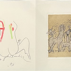 Roberto Matta ; oeuvre originale ; lithographie ; eaux fortes ; nu de dos