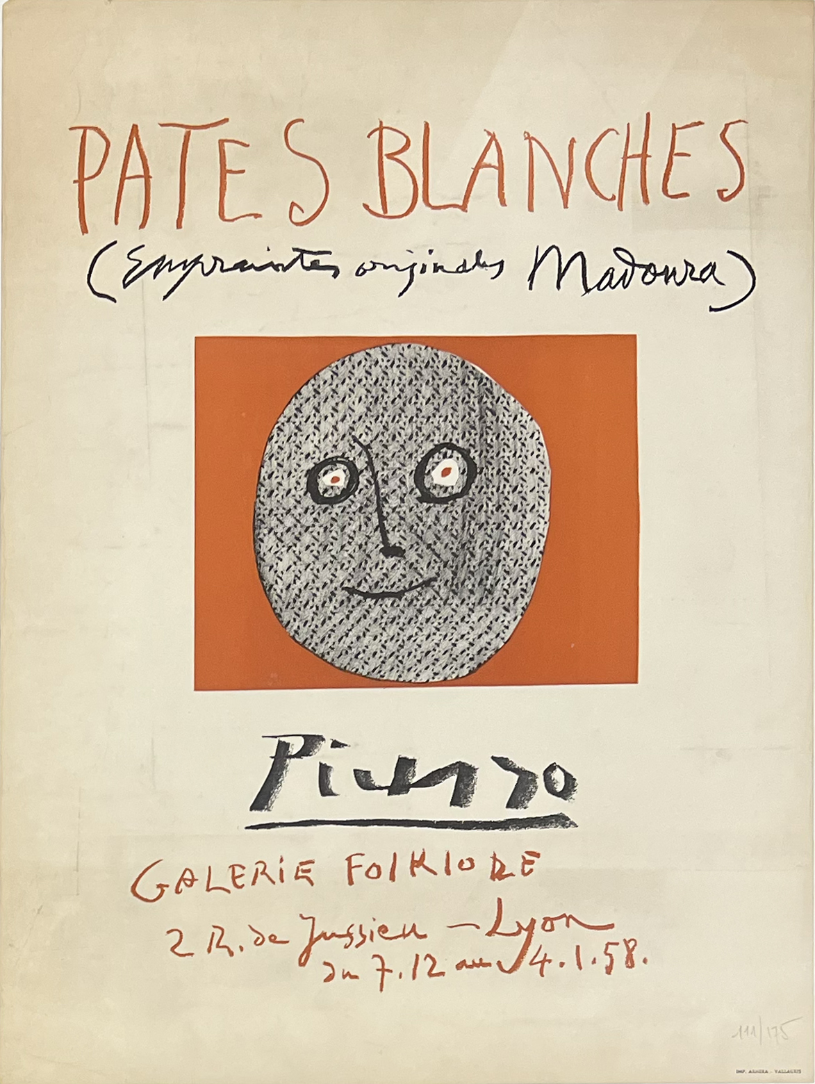affiche lithographiée Pablo Picasso