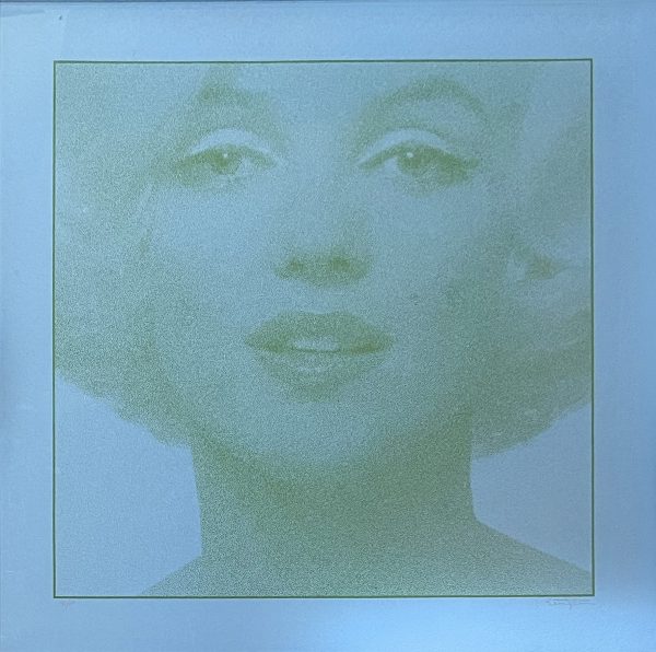 bert stern ; serigraphie bleue et verte ; marilyn monroe ; the last sitting