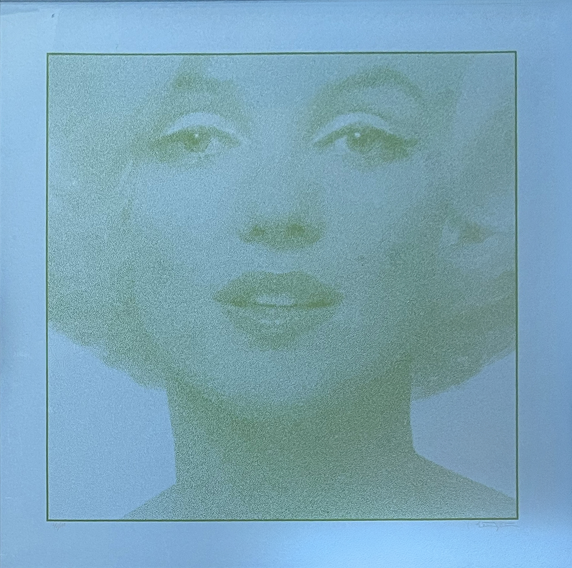 bert stern ; serigraphie bleue et verte ; marilyn monroe ; the last sitting
