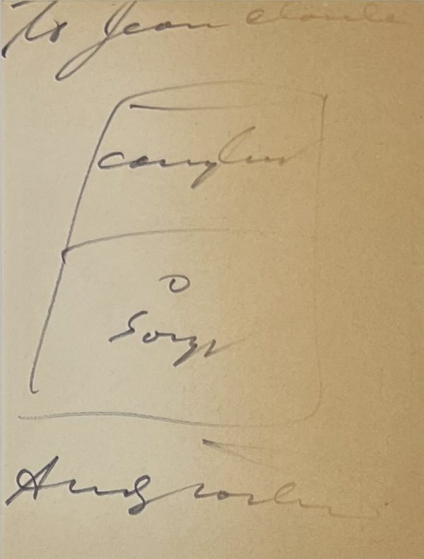 dessin original Andy warhol 1977 campbell soup