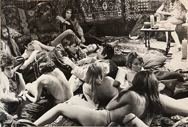 David Angeli ; Serge Gainsbourg ; épreuve argentique ; tournage de film ; Cannabis ; 1970 ; Pierre Koralnik