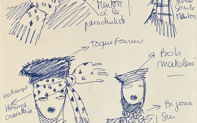 Croquis de toques et bob,