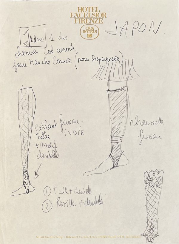 Jean-Paul Gaultier ; JPG ; Dessin de mode ; Dessin original