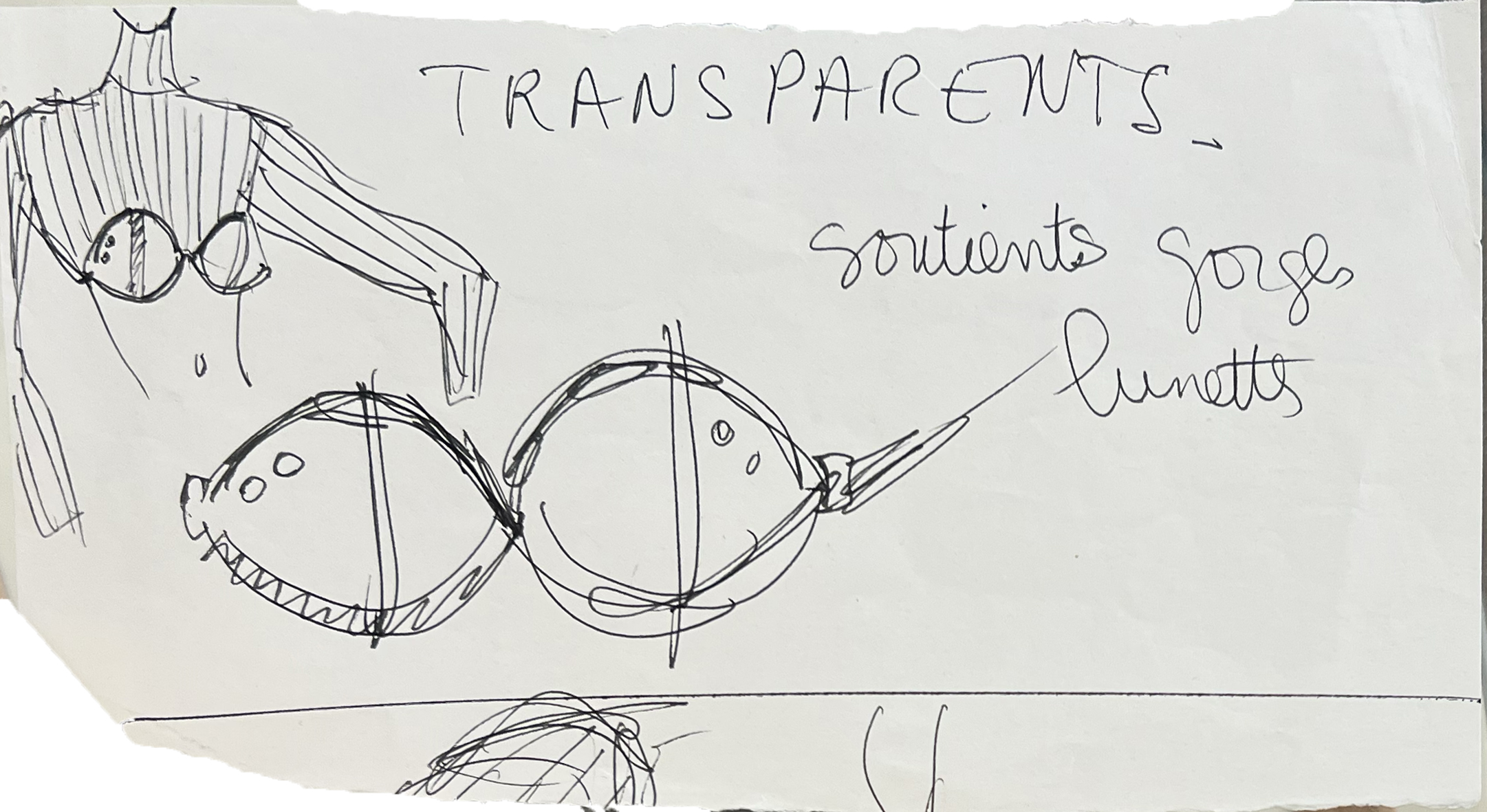 Jean-Paul Gaultier ; JPG ; Dessin de mode ; Dessin original