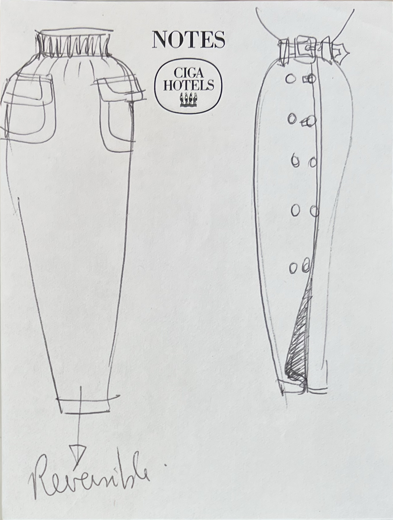 Jean-Paul Gaultier ; JPG ; Dessin de mode ; dessin original
