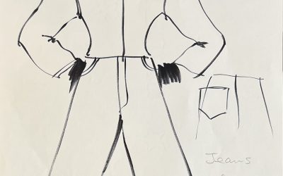 Croquis d’un ensemble homme,