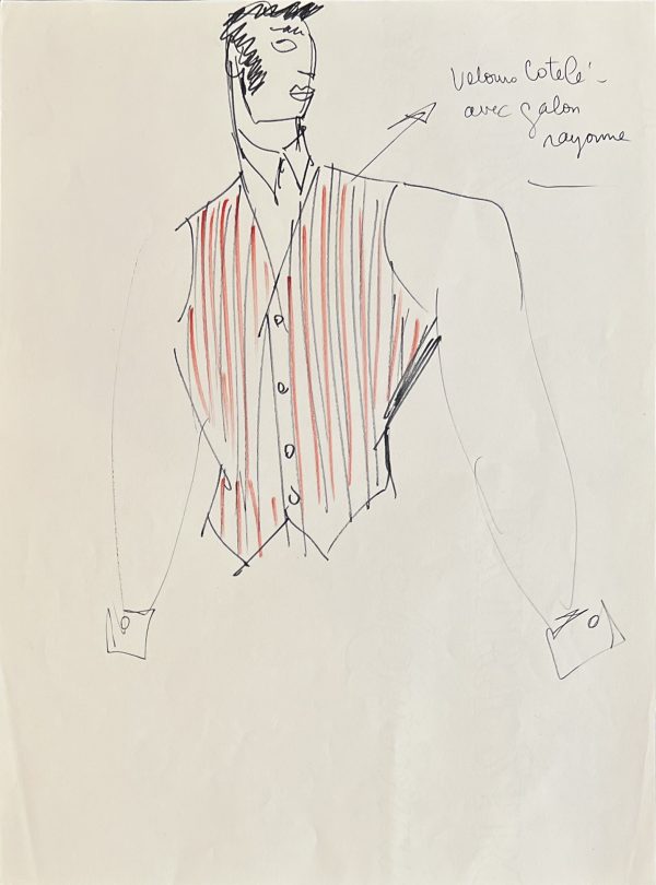 Jean-Paul Gaultier ; JPG ; dessin de mode ; dessin original