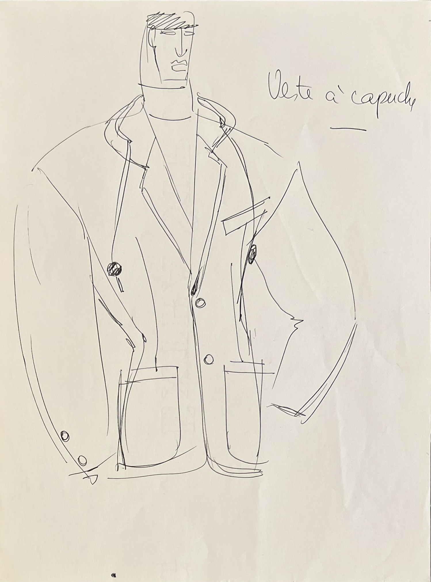 Jean-Paul Gaultier ; JPG ; dessin de mode ; dessin original