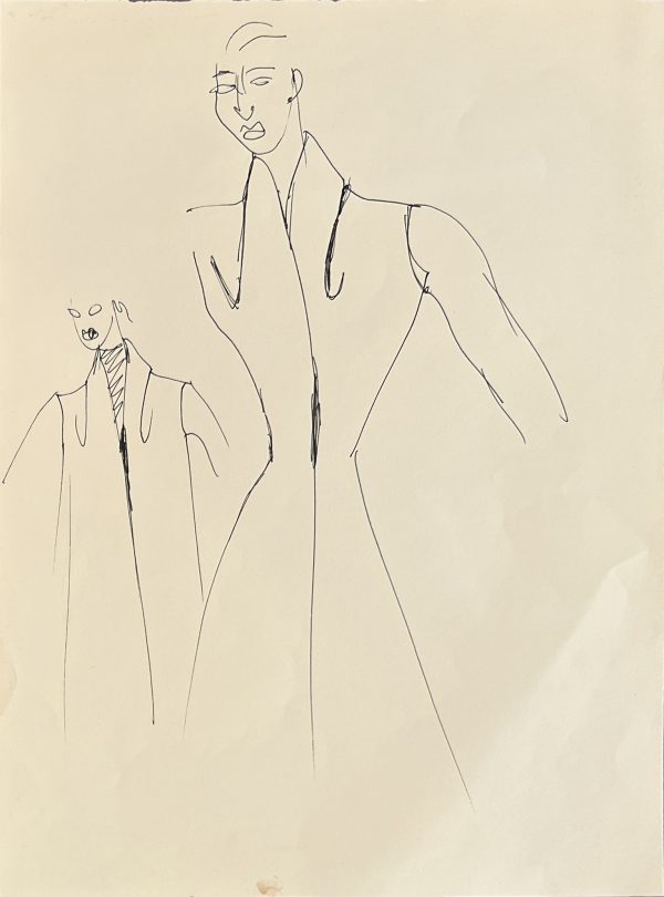 Jean-Paul Gaultier ; JPG ; Dessin original ; dessin de mode
