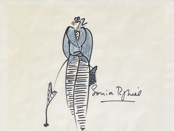 Sonia Rykiel ; dessin de mode ; dessin original