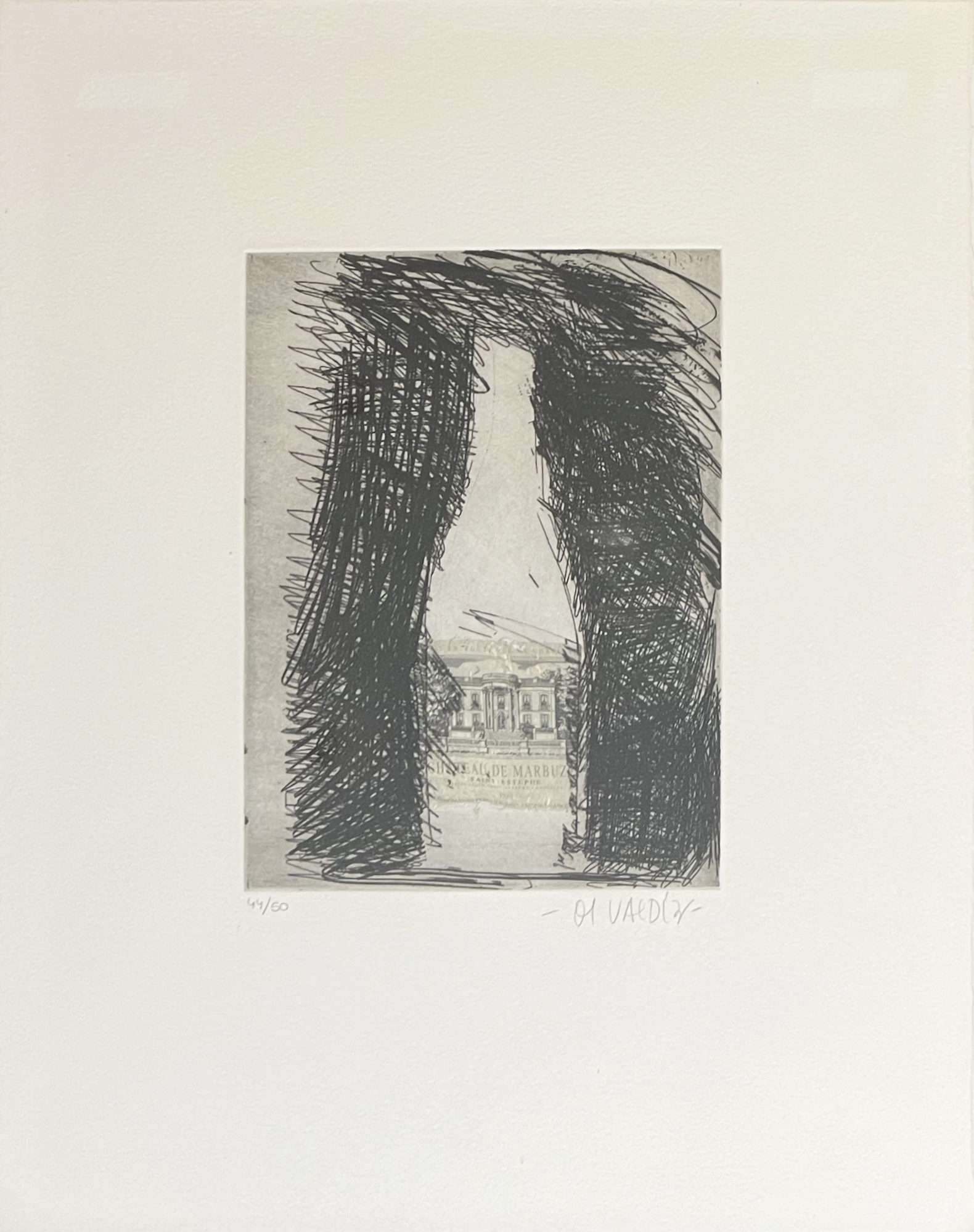Manolo Valdés ; gravure ; collage unique ; Botello de Vino ; bouteille de vin ; multiples ; art contemporain ; 1994